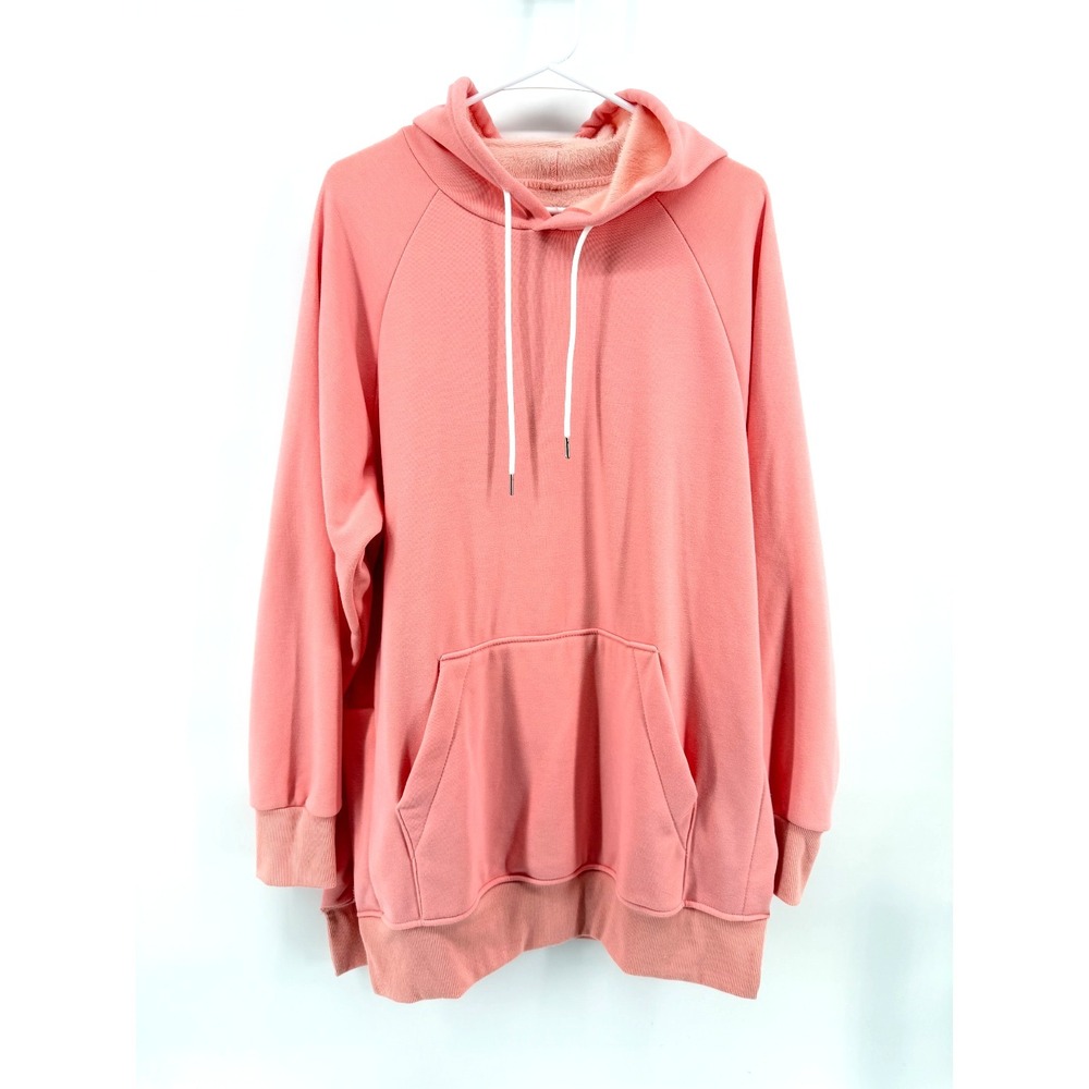 The Warmy Hoodie Sweatshirt Pink Cozy Soft Oversized Loungewear Fleece Women XL